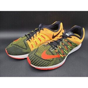 Nike Shoes Mens 15 Zoom Elite 8 Running Sneakers Yellow Orange Black 748588-007